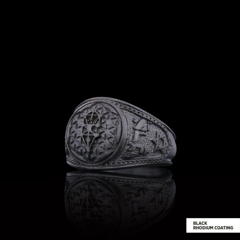 Kabbalah Silver Ring, Kabbalah Ring, Adonai Ring, Kabbalah Jewelry, Star Kabbalah Ring, Religious Gifts
