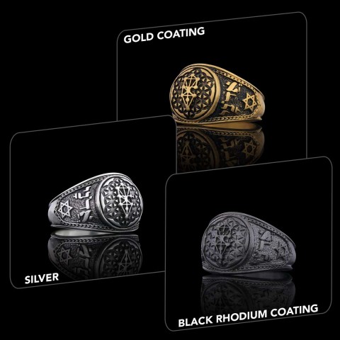 Kabbalah Silver Ring, Kabbalah Ring, Adonai Ring, Kabbalah Jewelry, Star Kabbalah Ring, Religious Gifts
