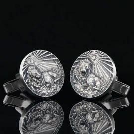 Sterling Silver Leo Horoscope Cufflink