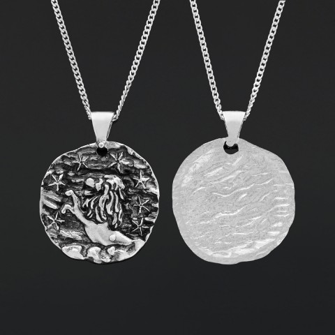 Leo Horoscope Pendant, Leo Zodiac Necklace, Fierce & Fearless, A Perfect Gift for Leos