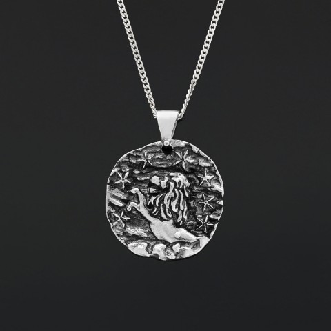 Leo Horoscope Pendant, Leo Zodiac Necklace, Fierce & Fearless, A Perfect Gift for Leos