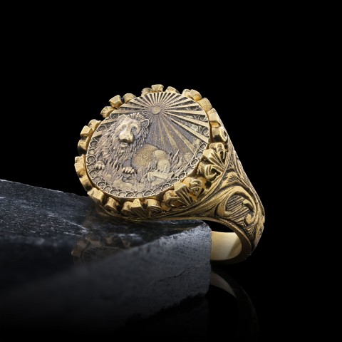Leo Sign Ring, 925 Sterling Silver Leo Sign Ring