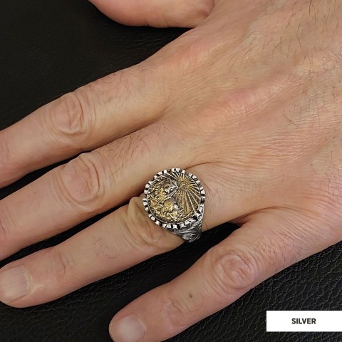 Leo Sign Ring, 925 Sterling Silver Leo Sign Ring