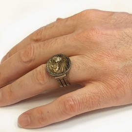 Leo Zodiac Round Ring