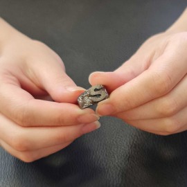 Letter S 925 Sterling Silver Women Ring