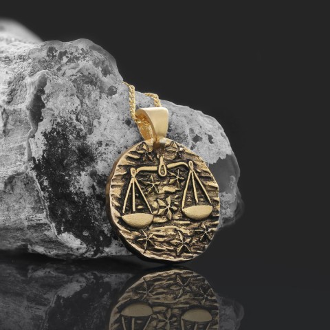 Libra Pendant, Zodiac Jewelry, Astrological Necklace, Personalized Gift