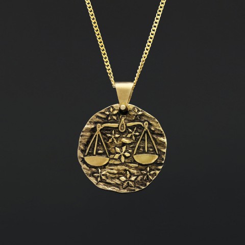 Libra Pendant, Zodiac Jewelry, Astrological Necklace, Personalized Gift