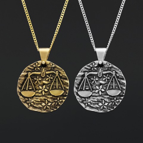 Libra Pendant, Zodiac Jewelry, Astrological Necklace, Personalized Gift