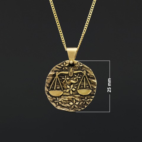 Libra Pendant, Zodiac Jewelry, Astrological Necklace, Personalized Gift