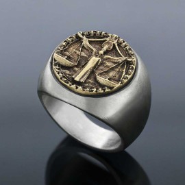 Libra Horoscope Ring