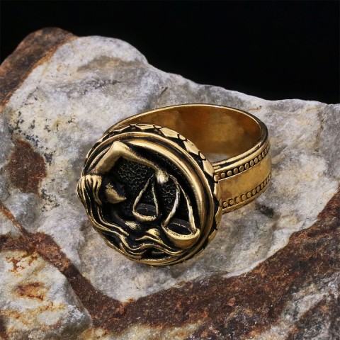 Libra Zodiac Silver Ring