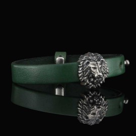 Lion Leather Bracelet