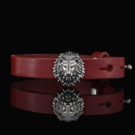 Lion Leather Bracelet