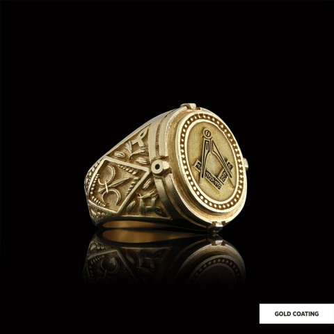 Lodge Masonic Ring, Celtic Lodge Masonic Ring, Signet Mason Ring, Mason Jewelry