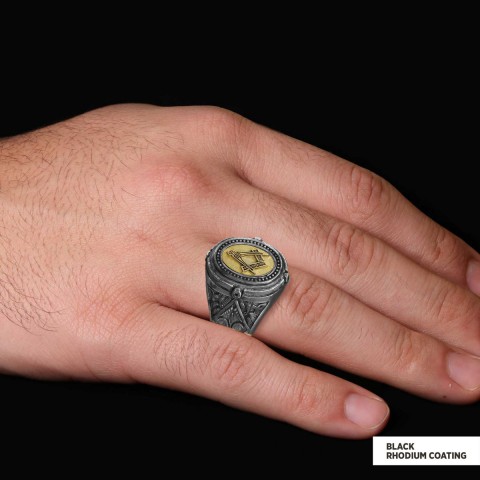 Lodge Masonic Ring, Celtic Lodge Masonic Ring, Signet Mason Ring, Mason Jewelry