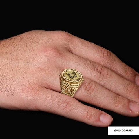 Lodge Masonic Ring, Celtic Lodge Masonic Ring, Signet Mason Ring, Mason Jewelry