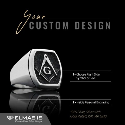 Lodge Masonic Ring, Masonic Rings, Freemason Ring, Free Mason Ring, Mens Masonic Rings, Masonic Jewelry