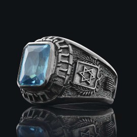 Unique Design Magen David Jewish Ring