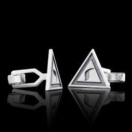 Yod Sticker Handmade Special Design Sterling Silver Masonic Cufflink