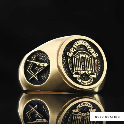 Masonic Ring, Custom Masonic Ring for Men, Master Mason Signet Ring