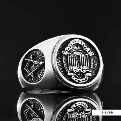 Masonic Ring, Custom Masonic Ring for Men, Master Mason Signet Ring