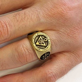 Rosae Crucis Ring, Personalized Rosae Crucis Ring, A Powerful Freemason Symbol