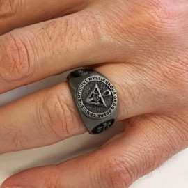 Rosae Crucis Ring, Personalized Rosae Crucis Ring, A Powerful Freemason Symbol