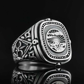 Silver Masonic Ring