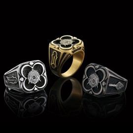 Freemason Special Design Sterling Silver Masonic Ring