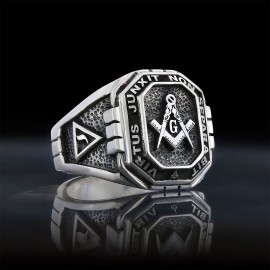 Handmade Lodge Masonic Ring, Custom Mason Ring