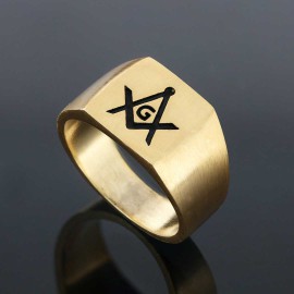 Masonic Lodge With G Ring, Masonic Rings, Freemason Ring, Master Mason Rings, Free Mason Ring
