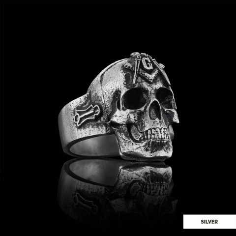 Masonic Skulle Ring, Mason Ring, Ancient Lodge Mason Ring Masonic Skulle Ring, Mason Ring, Ancient Lodge Mason Ring