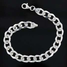 Men Silver Chain Bracelet