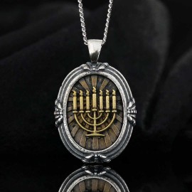 Menorah Isolated Pendant