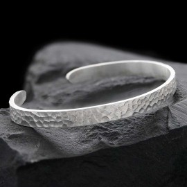 Mens Silver Cuff Bracelet