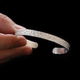 Mens Silver Cuff Bracelet