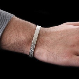 Mens Silver Cuff Bracelet