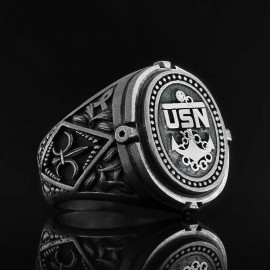 USN Military Ring