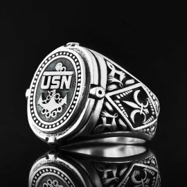 USN Military Ring