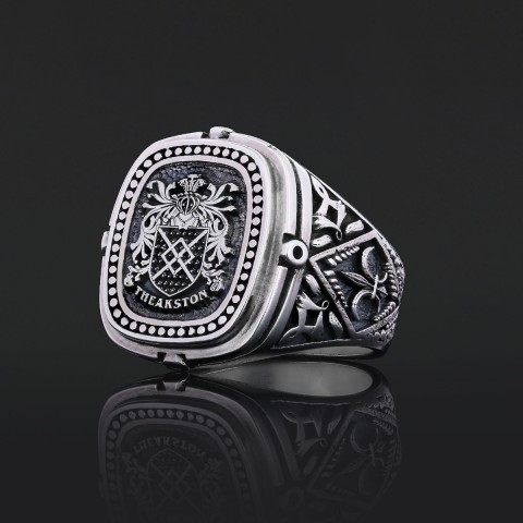 Personalized Family Crest Ring, Custom Family Crest Ring