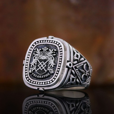 Personalized Family Crest Ring, Custom Family Crest Ring