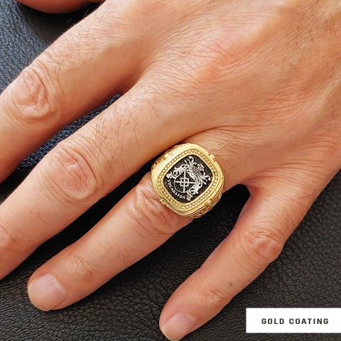 Personalized Family Crest Ring, Custom Family Crest Ring