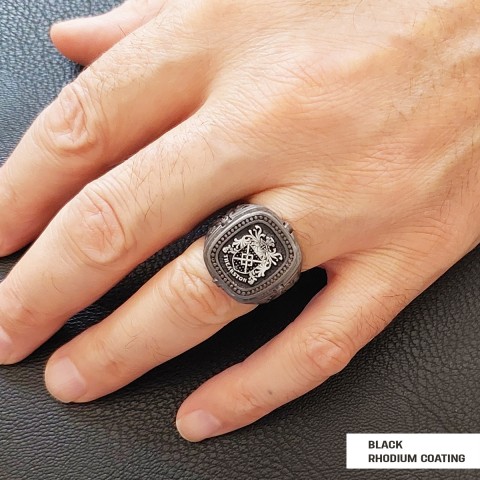 Personalized Family Crest Ring, Custom Family Crest Ring