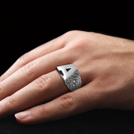 Monogram A Bold Letter Ring
