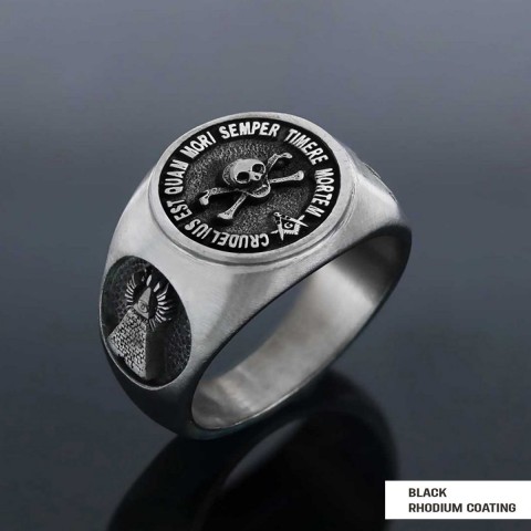 Morality Silver Masonic Ring, Special Masonic Ring, Freemasonic Ring, Master Mason Ring, Elegant Masonic Ring