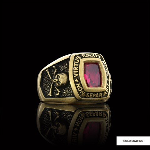 Mortality Masonic Ring, Handmade Mason Jewelry, Lodge Masonic Ring