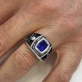 Mortality Masonic Ring, Handmade Mason Jewelry, Lodge Masonic Ring