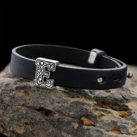 Motif 925 Sterling Silver Letter E Bracelet