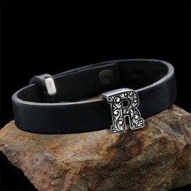 Motif Letter R 925 Sterling Silver Bracelet