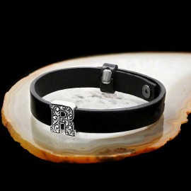 Motif Letter R 925 Sterling Silver Bracelet